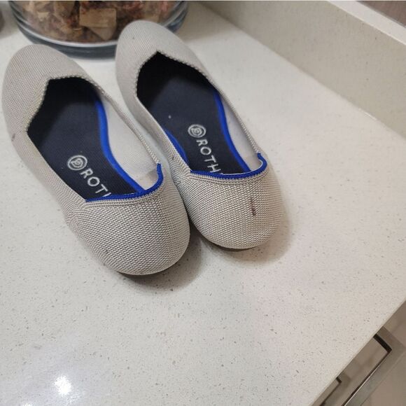 Rothy's Flax birdseye round toe flats 8.5 EUC - Picture 3 of 8